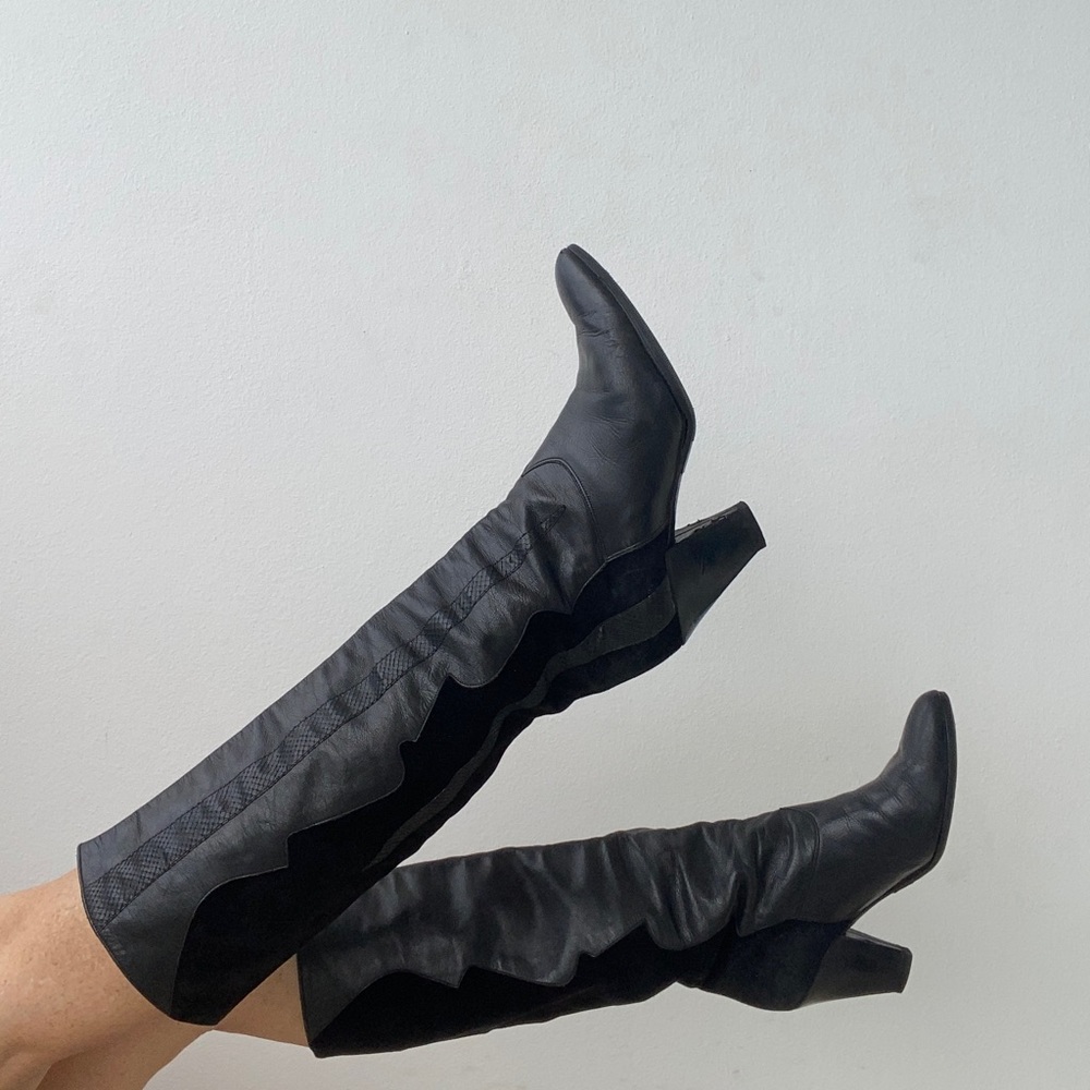 Vintage 100% Leather Boots